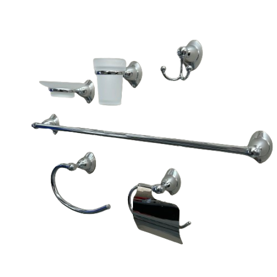 6 Piece Bathroom Accessory Set