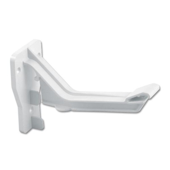 Crown Top Hung Bracket White