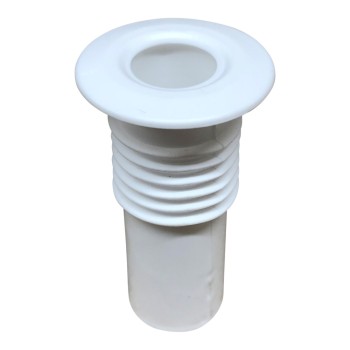 15mm Pipe Seal Hole Tidy 60mm Tail White