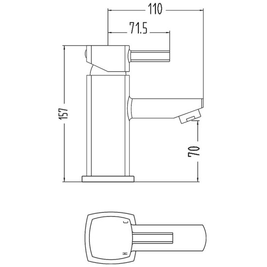 Moulton Mono Basin Mixer