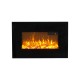 Sureflame Electric Wall Mounted Fire with Remote in Black, 26 Inch