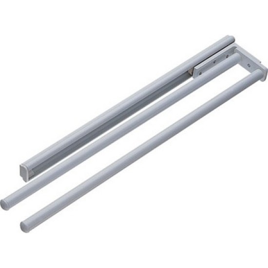 Towel Rail, 2 Arm, Aluminium