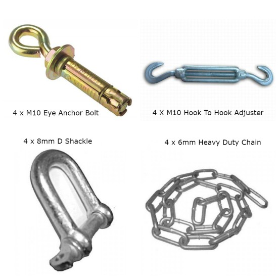 Chain Down Kit For Concrete Base