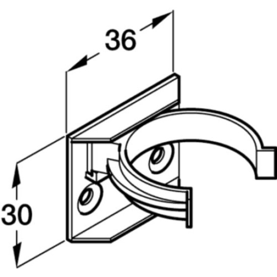 KITCHEN PLINTH LEG CLIP & BRACKET