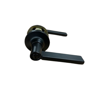 Black Flat Bar Passage Set 25mm Tube Latch