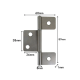 3 Leaf Satin Door Hinge 85mm