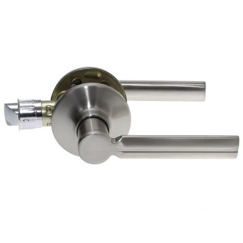 Oval Bar Design Passage Set Satin Nickel 25mm Tube Latch