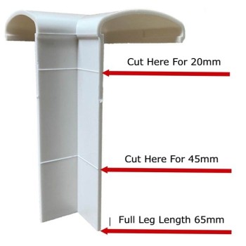 Ellbee Contour Internal Window Corner Cap Multi Fit Leg 