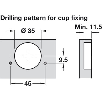 Click On Concealed Hinge 110° 