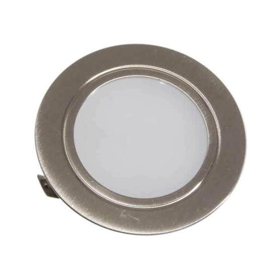 Recessed Cabinet Light LED Matt Chrome 65mm