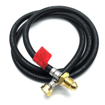 1.5m (59") PROPANE PIGTAIL W20 TO POL WITH NRV