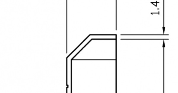 External For 50mm Bevelled Skirting White - ZSK499W