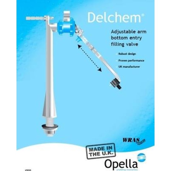 Opello Bottom Entry Adjustable Arm Valve 9.5