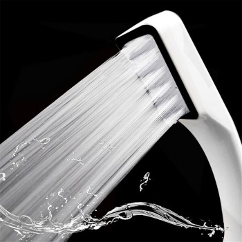 300 Hole Massage Shower Head White