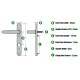 Stanway White UPVc Door Handle