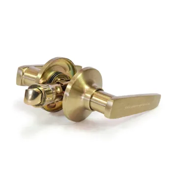 Door Handle Set Brushed Brass Passage 25mm Latch Door Handle Set Brushed Brass Passage 25mm Latch