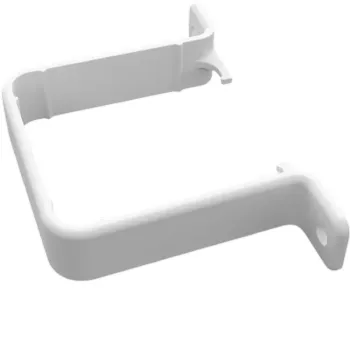 Square Line Flush Fit Downpipe Clip 65mm White Square Line Flush Fit Downpipe Clip 65mm White